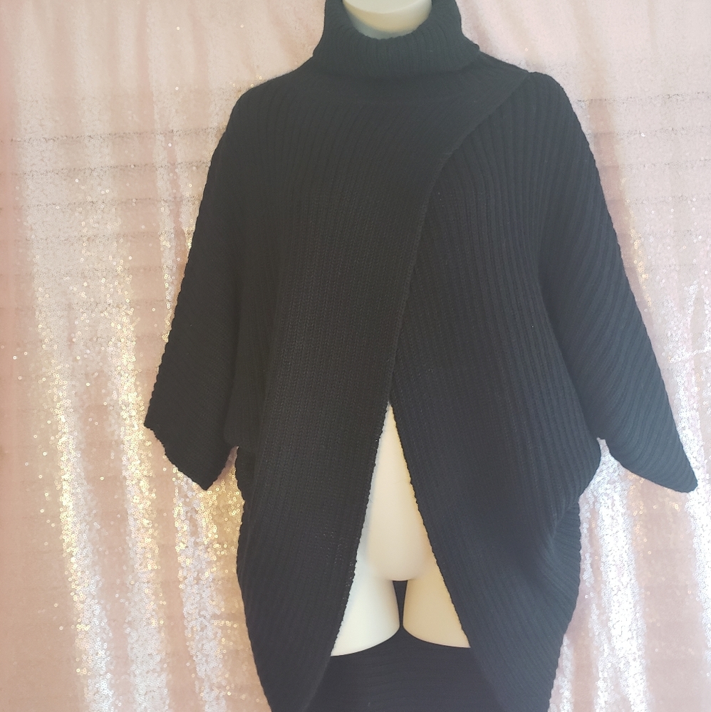 Baby Alpaca Women's Turtle Neck Pullover  Poncho